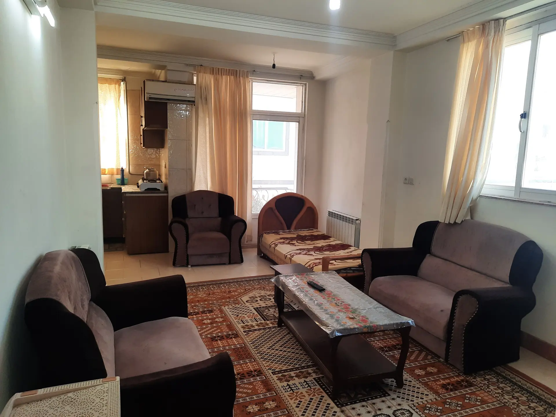 واحد تک خوابه تراس دار دید دریا 