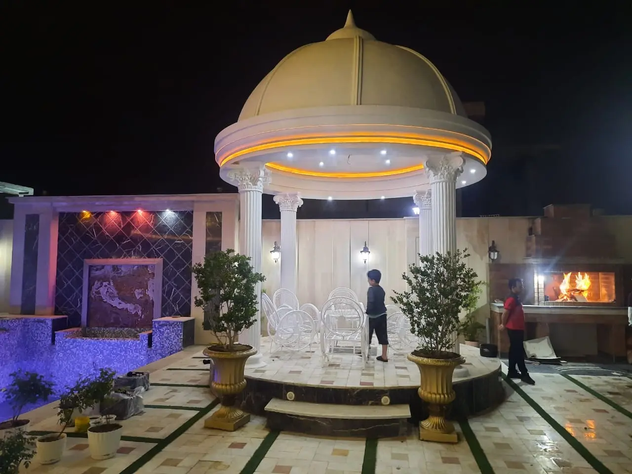 باغ سفیر استخر سرباز آب گرم فردیس خوشنام کرج