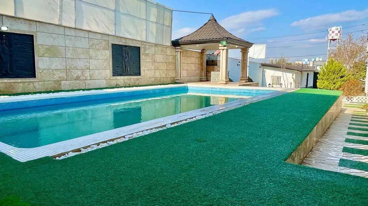ویلا استخر آب گرم کردان زعفرانیه (بهار)