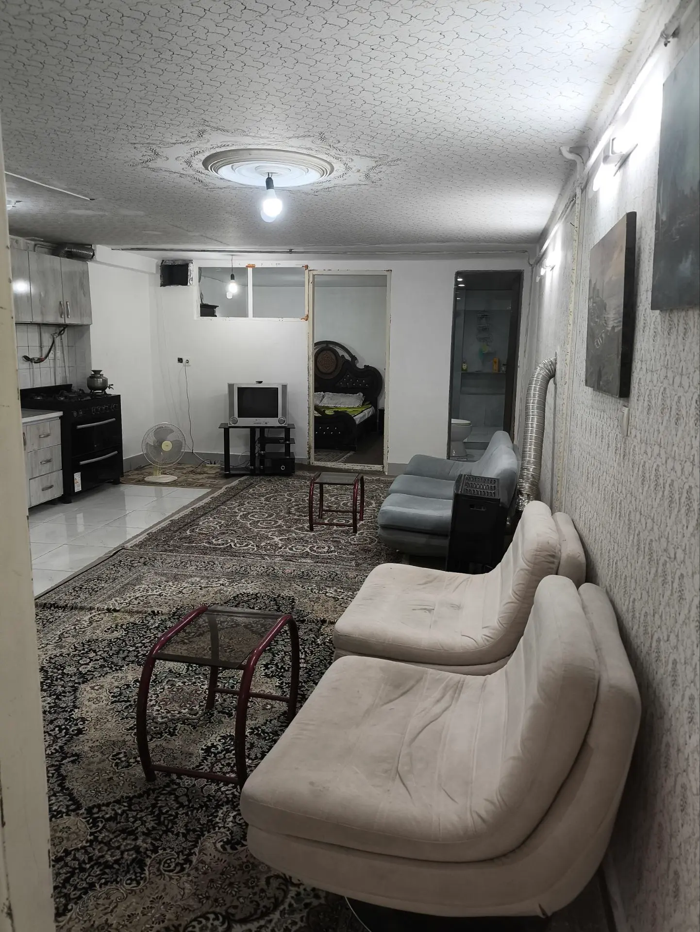 آپارتمان دو خوابه تمیز